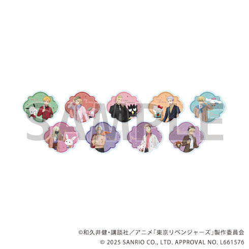 『東京リベンジャーズ×サンリオキャラクターズ』アクリルコースター01/コンプリートセット(全9種)(コラボイラスト)